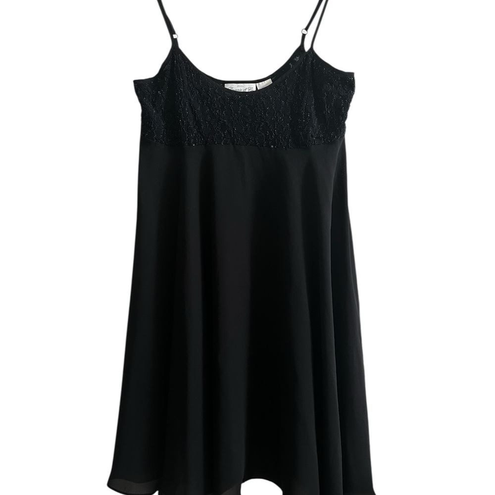 Vintage Black Lace Cami Dress